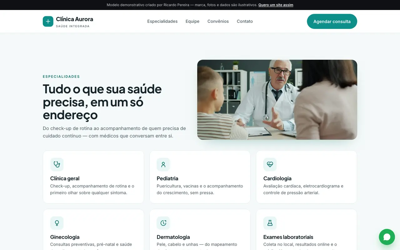 Clínica & Saúde — serviços